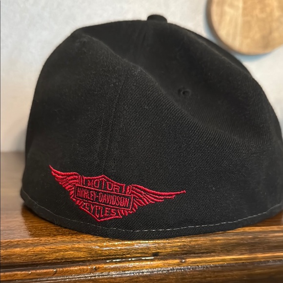 Harley Davidson Black, Red, and Gray Cap- Full Speed Number 1 Embroidery - Picture 11 of 11